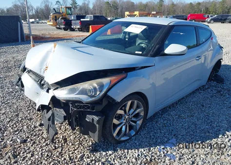 2015 Hyundai Veloster Re:flex из США, поврежденный, VIN KMHTC6AD9FU222770